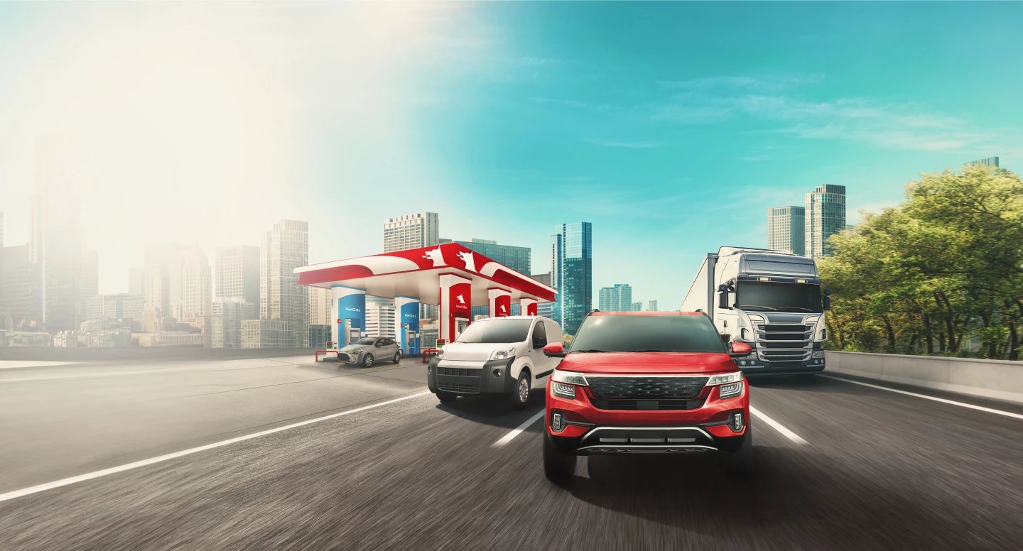 Petrol Ofisi Automatic filo araçları ve istasyon